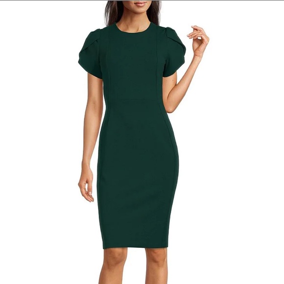 Calvin Klein Green Midi Dress - Picture 2 of 12